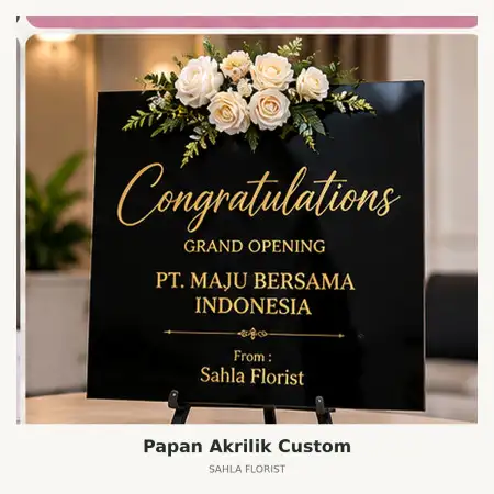 Papan Bunga Akrilik Rumah Duka Jelambar